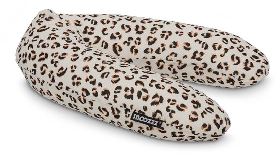 Snoozzz Zwangerschapskussen Zijslaapkussen Lichaamskussen - 185 cm - microparel vulling- luxe draagtas - wasbare hoes - Leopard