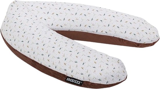 Snoozzz Zwangerschapskussen Zijslaapkussen Lichaamskussen Premium kwaliteit - 185 cm - microparel vulling - luxe draagtas - Zachte velvet met katoen - Duvia van SNOO