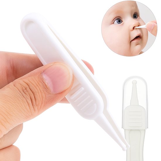 Snotpincet Baby I Neusreiniger I Neuspeer I Nose Cleaner I Snot Verwijderen I Met Dopje I Wit van Merkloos