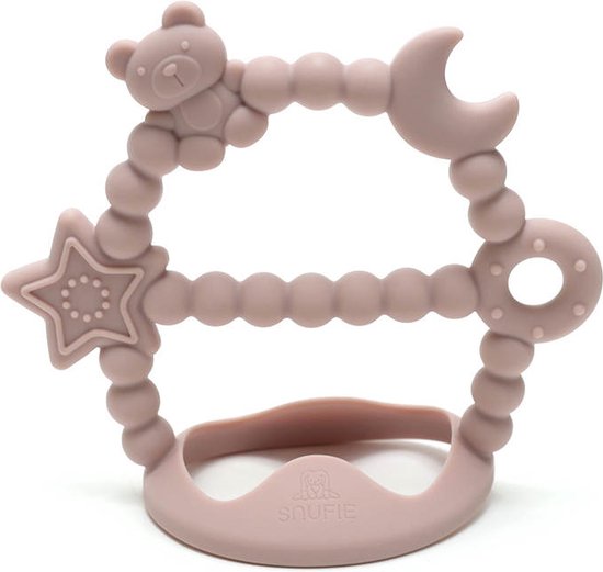 Snufie | GALAXY Soft Silicone Teether Bijtring | BLUSH van Merkloos