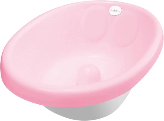 Sobble Roze - Original Cushioned Baby Bath Tub, veilig en comfortabel, houding van de baby aan te passen met babystopper, voor baby‘s van 0 tot 18 maanden, isolatie houdt het water warm, BPA-vrij, 4 kleuren van Sobble