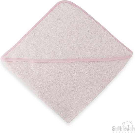 Soft Touch Badcape Baby 70 Cm Roze van Soft Touch