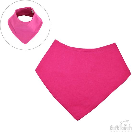 Soft Touch Bandana Slabber Meisjes 20 X 40 Cm Fuchsia BB504 van Soft Touch