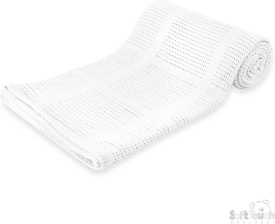 Soft Touch Hydrofieldoek Cellular 90 X 140 Cm Katoen Wit van Soft Touch