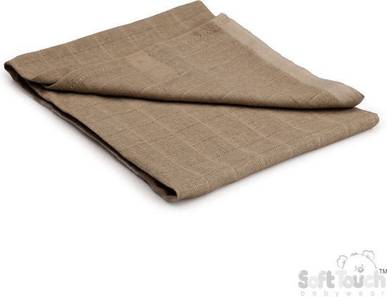 Soft Touch Hydrofiele Doek Unisex 71 x 71 CM Biscuit MS01-BI van Soft Touch