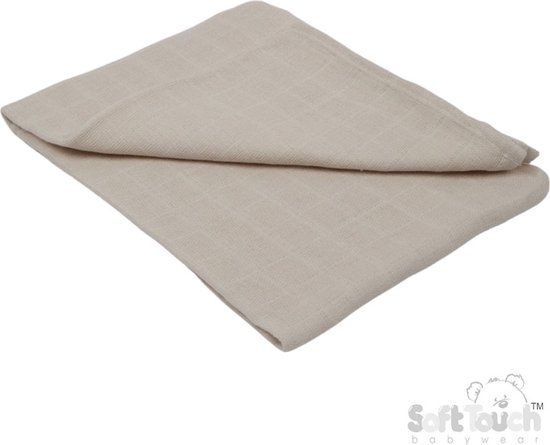 Soft Touch Hydrofiele Doek Unisex 71 x 71 CM Coffee MS01-COF van Soft Touch