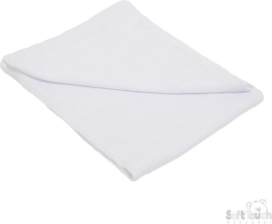 Soft Touch Hydrofiele Doek Unisex 71 x 71 CM Wit MS01-W van Soft Touch