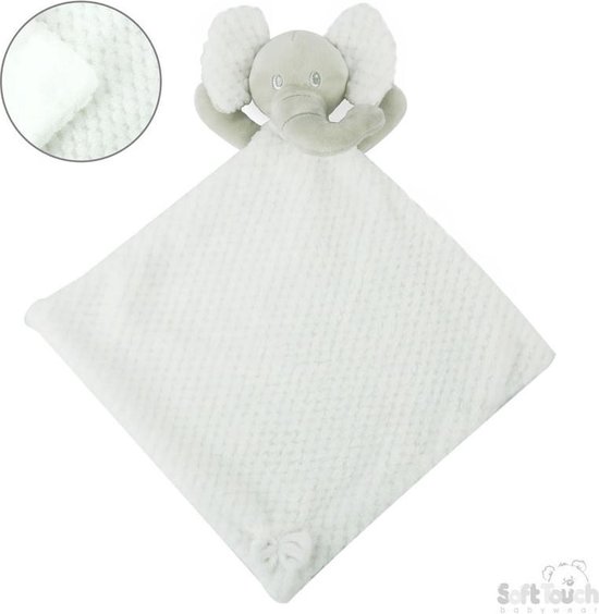 Soft Touch Knuffeldoekje Elephant 30 Cm Polyester Wit van Soft Touch