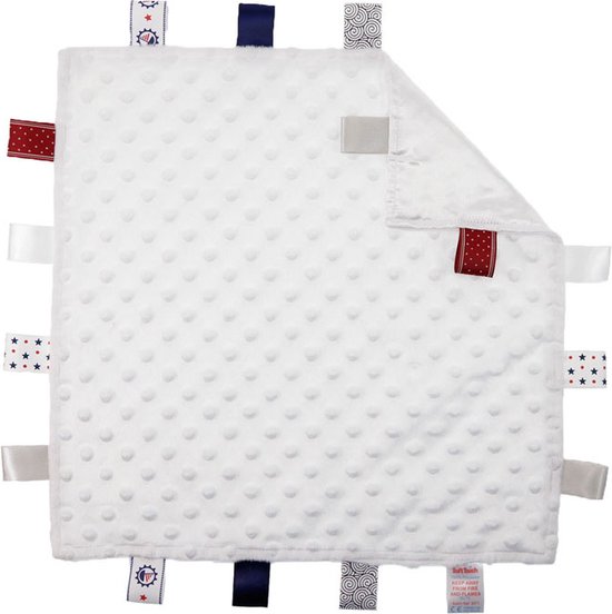 Soft Touch Knuffeldoekje Met Labels Wit 35 Cm van Soft Touch