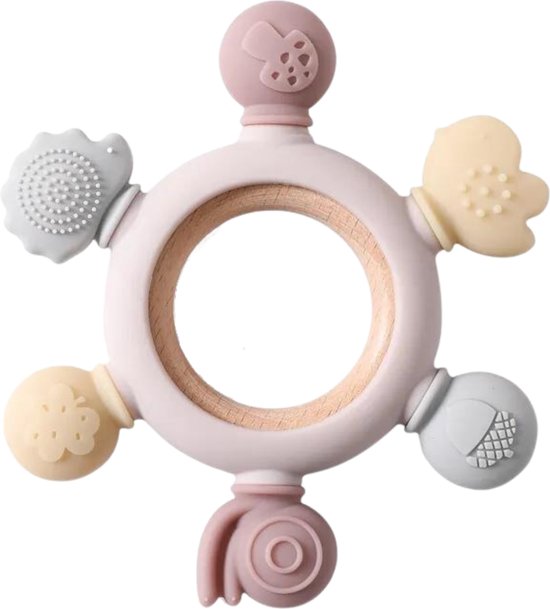 SoftSteps - Baby Bijtring - Verzachtend voor Tandjespijn - Siliconen Bijtring - Veilig Bijtspeelgoed van SoftSteps
