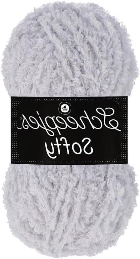 Softy Garen - Pluizig Garen - Kleding en Decoratie - Zacht Polyester Nylon - 50 gram - Grijs