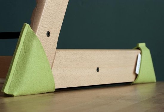 Sokkoo's Vloerbeschermers voor Tripp Trapp Kinderstoel kleur kikker groen van Sokkoo