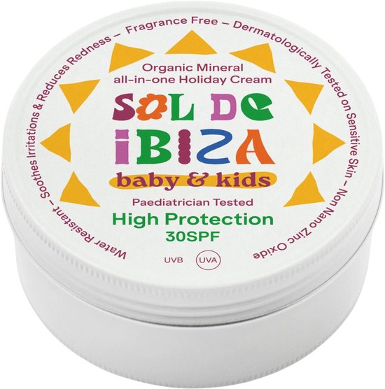 Sol de Ibiza Baby - Kids Alles-in-een beschermende crème SPF30 - 100 gr