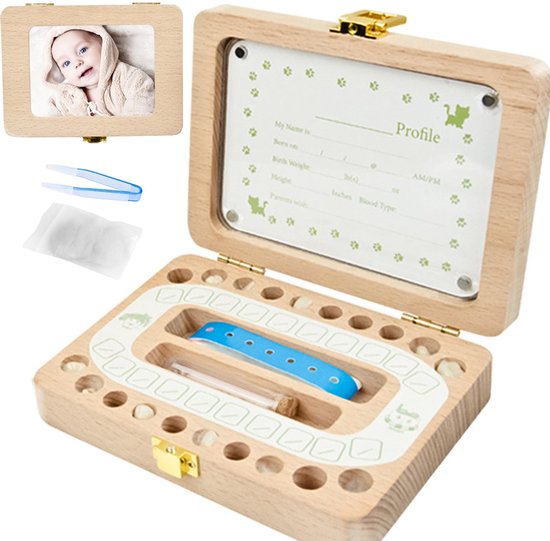 Solidchoice - Baby Tand Fee Doos met Fotolijst voor Herinneringen