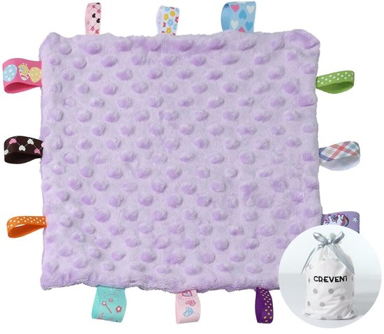 Solidchoice- Knuffeldeken Elektrisch - Sensorische Troostdeken - Zacht Knuffeldoekje - Geschikt voor Volwassenen - Perfecte Cadeau - 24,5 x 24,5 cm