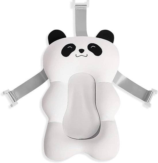 SONARIN Baby badkussen, antislip babybadkussen, mat zuigeling drijvende badkussen, pasgeboren badkussen, zacht badkussen voor bad, verstelbare babydouchessteunstoel voor baby 0-12 maanden (wit) van Merkloos