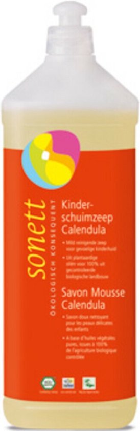 Sonett Schuimzeep Kids bio 1000 ml van Sonett