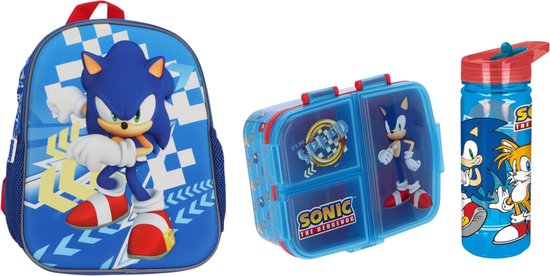Sonic school set; rugzak en lunchset