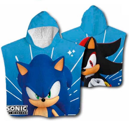 Sonic The Hedgehog microfibre poncho towel van Sonic