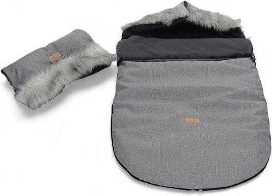 Soosie - ESKIMO - Voetenzak voor Kinderwagen of Wandelwagen met Handwarmer - Universele van Soosie