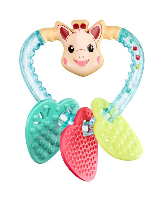 Sophie de giraf Bijtrammelaar Heart - Rammerlaar - Bijtring - Babyspeelgoed - Kraamcadeau - Babyshower cadeau - 11 x 9.3 x 1.5 cm - Vanaf 3 maanden van Sophie de Giraf.