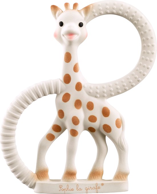 Sophie de giraf Bijtring Soft - Baby speelgoed - Kraamcadeau - Babyshower cadeau - 100% Natuurlijk rubber - In wit geschenkdoosje - Vanaf 0 maanden - Bruin/Beige van Sophie de Giraf.