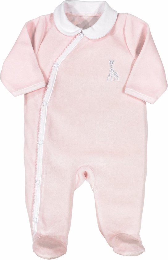 Sophie de giraf - boxpakje - met kraagje - velours - roze - 3 Maanden - 60 cm van Sophie de giraf