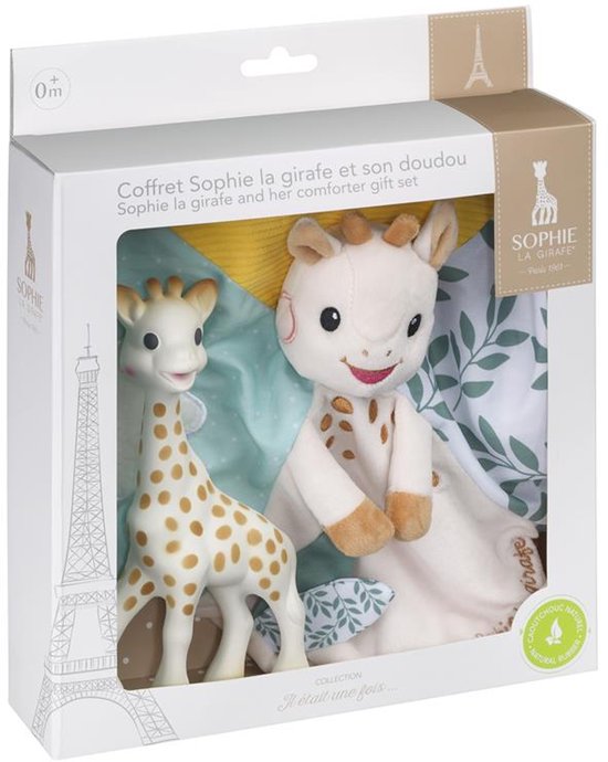 Sophie de Giraf Cadeauset - Inclusief Sophie de Giraf Bijtspeeltje en Zacht Knuffeldoekje - Perfect Kraamcadeau voor Baby's van Sophie de Giraf.