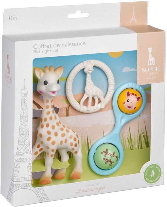 Sophie de giraf geboorteset met bijtring en Twist rammelaar - baby cadeauset vanaf 0 maanden - kraamcadeau