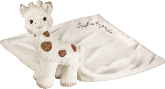 Sophie de giraf knuffeldoekje Chérie - Babyknuffel - Baby knuffeldoekje - Kraamcadeau - Babyshower cadeau - In luxe wit/beige geschenkdoos - Vanaf 0 maanden - 25 x 25 cm van Sophie de giraf