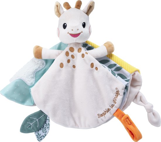 Sophie de Giraf Knuffeldoekje met Speenbevestiging – Zacht Babyknuffel en Praktisch Accessoire – Ideaal voor Troost, Speeltijd en als Kraamcadeau van Sophie de Giraf.