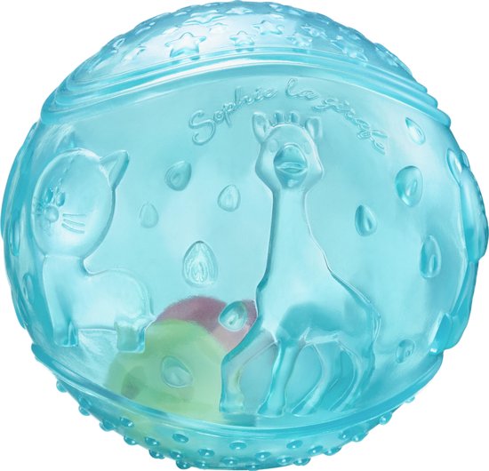 Sophie de giraf Sensory ball - Speelbal - Speelgoedbal - Babyspeelgoed - Vanaf 3 maanden - Ø12 cm - Blauw van Merkloos