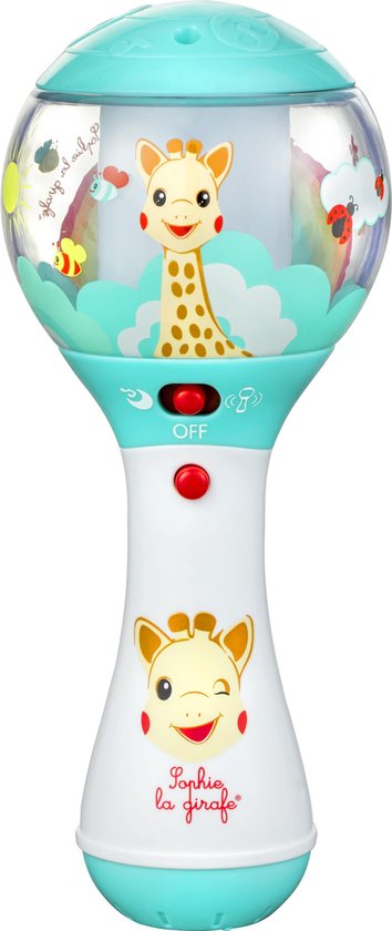 Sophie de giraf Shake Shake Rammelaar - Muziekrammelaar - Babyspeelgoed - Elektrisch - Met bewegingsdetector - Vanaf 3 maanden - 16.4x6.9x6.9 cm van Sophie de Giraf.