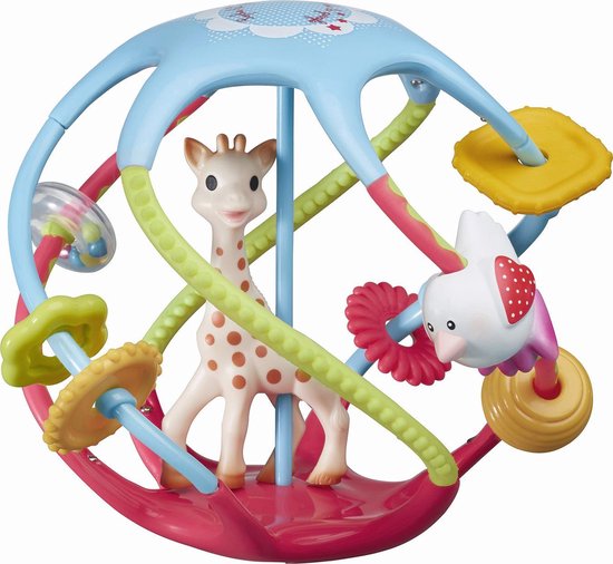 Sophie de giraf Twistin Ball - Speelbal - Speelgoedbal - Babyspeelgoed - Vanaf 6 maanden - Kunststof - Ø16 cm - Meerkleurig van Sophie de Giraf.