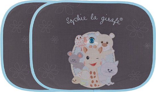 Sophie de giraf Zonnescherm Auto - Zonnewering voor kind - 49 x 36 cm - 2 stuks van Sophie de giraf