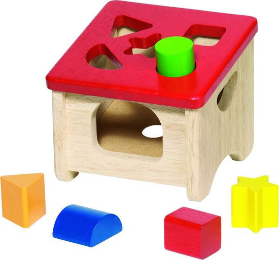 Sorteerkist: DIVERSE VORMBLOKKEN I 15x16x13cm, 5 verschillen van Jouéco