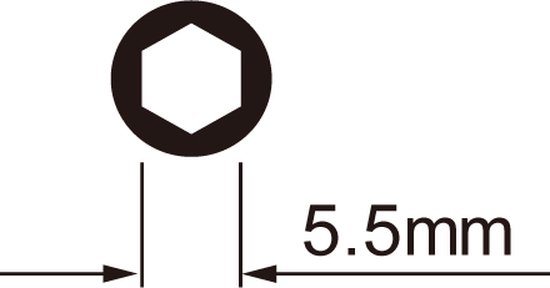 Spaaknippelsleutel IceToolz 12C7 voor 5.5mm zeskante nippels van Icetoolz