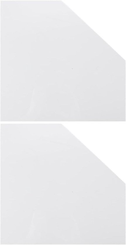 Spatbeschermers Badhoek - Waterkering Douche - Badkamer Droog Houden - Zelfklevend Acryl - 25 cm - Transparant