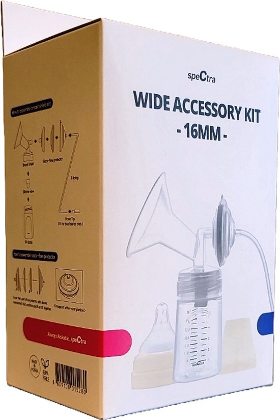 Spectra borstkolf set 16mm - toebehoren voor Spectra borstkolven | 002496