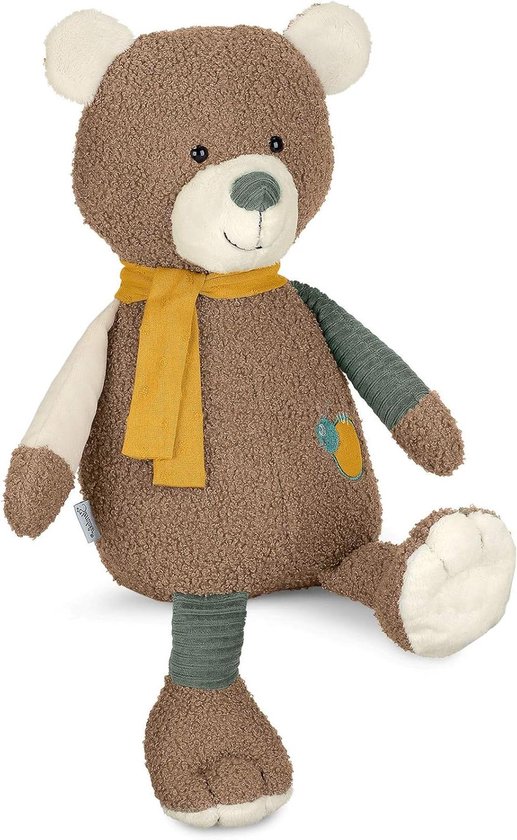Speeldier beer - Knuffelbeer baby - Baby speelplezier - Zachte grijpmogelijkheden - 42 cm - Bruin