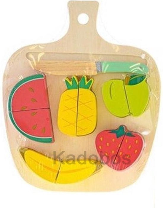 Speelgoed Groente & Fruit Snijset Hout 1ST van SpeelGoed