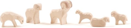 Speelgoed | Wooden Toys - Sheep Small 6 Pieces van SpeelGoed