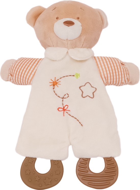 Speelgoedtopdeals - Billie Beer Knisperdoek met Bijtring - 25 cm van Speelgoed.