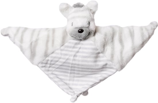 Speelgoedtopdeals - Pluche Knuffeldoekje Charlie Zebra - 26 cm van Merkloos