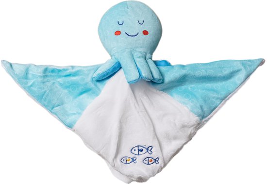 Speelgoedtopdeals - Pluche Knuffeldoekje Otis Octopus - 23 cm van Merkloos