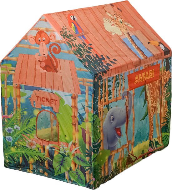 Speelgoedtopdeals - Speeltent safari rechthoek - 95x70x105cm van Speelgoedtopdeals
