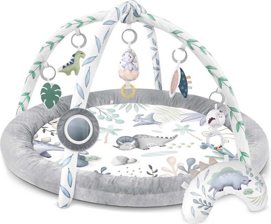 Speelkleed baby - babygym - 98x78 cm - dinosaurus