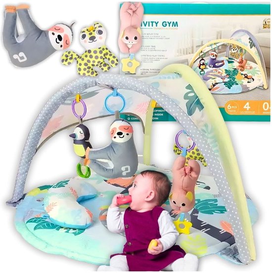 Speelkleed baby - Groot - Interactief - Luiaard - Educatief van PlayWow.