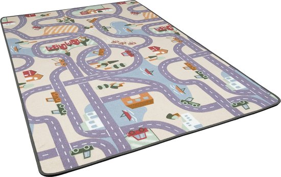 Speelkleed - Simple Town 140x200cm - Verkeerstapijt van PlayTive