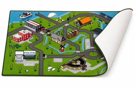 Speelkleed - - Speelkleed Stad - Verkeerskleed Kinderen - Antislip Onderkant - Wasbaar - 175x115 cm